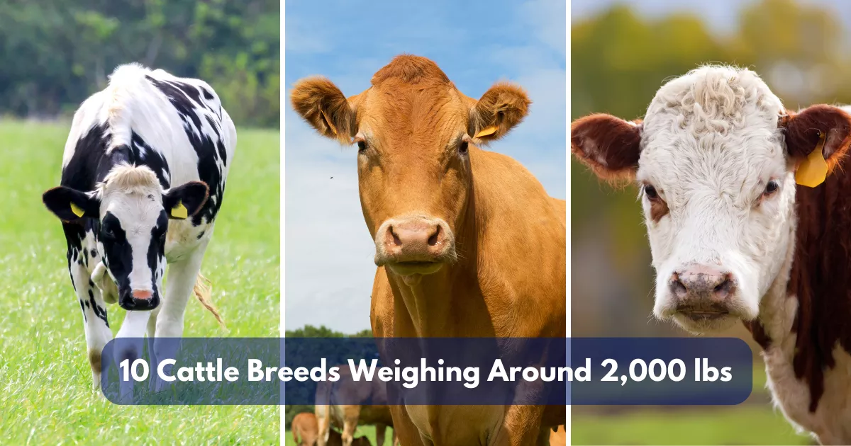 10 Cattle Breeds Weighing Around 2,000 lbs (907 kg)