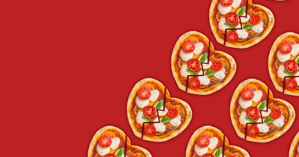 Heart Shaped Pizzas