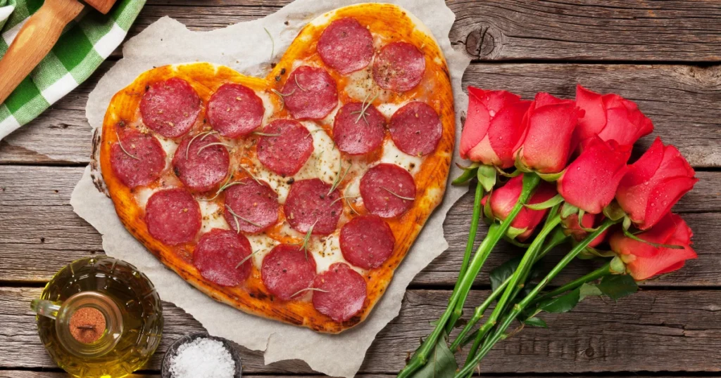 Heart Shaped Pizzas